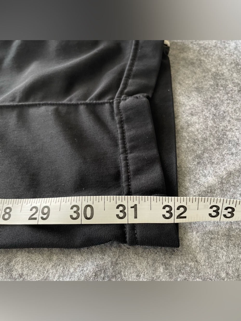 Vintage Nike Track Pants Mens L Black Fleece Lined Ankle Zip Athletic Y2K - Picture 12 of 16